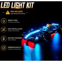 HPROSPER 5V LED Light (No Model) For LEGO 42206 Technic Oracle Red Bull Racing RB20 F1 Car Decorative lights With battery box