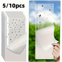 5/10pcs Indoor Window Fly Traps, Transparent Fly Trap Window Fly Stickers, Sticky Window Insect Catcher for Indoor Use Indoor.