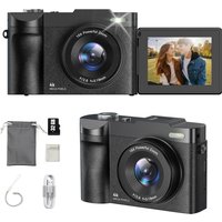 Digital Camera for Photography Camera with 2.8" 180° Flip Screen 16X Shoot Camara with 32GB Micro SD Card for Beginner Gifts