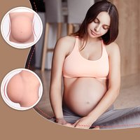 Silicone Fake Pregnant Belly 4-9 Month, Realistic Skin Stage Performance Cosplay, Costume Props, Party Supplies