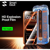 SmartDevil HD Tempered Glass for iPhone 17 Pro Max 16 Pro Max Full Cover Screen Protector for iPhone 17 Auto-Dust Removal Tool