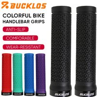 AliExpress BUCKLOS Bicycle Grips Soft Rubber Mountain Bike Grip Waterproof Bicycle Handle Non-slip MTB Cuffs Lock on MTB Grips