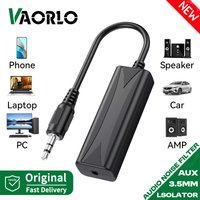 3.5mm Audio Aux Cable Anti-interference Ground Loop Noise Filter Isolator Eliminate Cancelling for Home Stereo Car Audio System