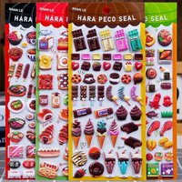 Japanese Sushi Food Cake 3D Puffy Foam Stickers Cute Cartoon Waterproof Decals for Girls DIY Craft Phone Decor Gifts