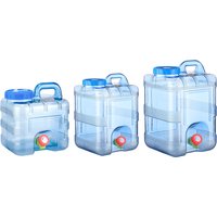 Camping Water Tank with Spigot Multifunction Water Storage Carrier Large Capacity Water Storage Container for Camping Picnic