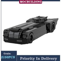 Black Sports Car Batmobile UCS Model Building Block The Animated Series Film Transportation Vehicle MOC Children's Toy Gift