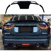 For 2020 2021 2022 2023 2024 Jaguar XE Luggage Lid Car Spoiler Rear Bumper Diffuser Splitter Body Kit Dual Exhaust Pipes