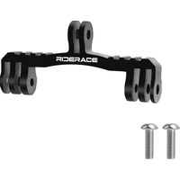 RIDERACE Bicycle Computer Holder Camera Dual Twin Mount Bracket Aluminum Alloy for Bike GoPro Hero 11/10/9/8/7/6/5 Stand Adapter
