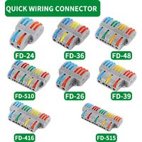 SPL-2 Fast 2-In 2-Out, 3-In 6-Out Câblage politiquement als 2-Position 2/3/4/5pin Connecteurs de fils Kit de connecteur électrique