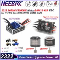 2322 2600KV 3500KV Brushless Motor AM32 Metal ESC SM3.0/T for MN99S MN82 MN168 MN78 1/12 MN RC Car Crawler Upgrade Power Kit