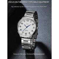 OPK 6008 Golden Stainless steel Men's Watches Roman Scale Checkered Dial Design Watch Man