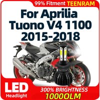 H7 LED Motorcycle Headlight Bulb 10000LM Moto Head Lamp 12V 6000K Plug And Play For Aprilia Tuono V4 1100 2015 2016 2017 2018