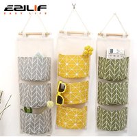 Pockets Hanging Organizers Waterproof Hanging Storage Bag Wall Mounted Closet Organizer Bear Flamingo Sundries Bags Home Decor