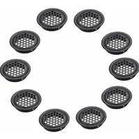 10PCS/Lot Stainless Steel Air Vent Ventilation Grille Cover Black White Wardrobe Cabinet Mesh Hole Ventilation Plugs Dia.35mm