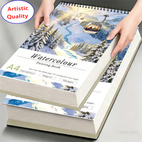 A4/A5 Watercolor Sketchbook,180gsm durable paper,26 blank pages,tear-resistant washable surface,ideal for students & hobbyists d