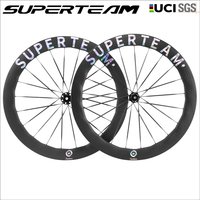 AliExpress SUPERTEAM-Tubeless Road Disc Brake for HG or XDR, Carbon Spoke Wheelset, 12Speeds, 50mm