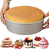 Nonstick Round Cake Pans for a Variety of Desserts,,Chiffon Cakes,Made from Aluminum with a Rolled Edge,Baking tools,Baking tray