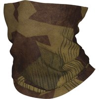 Custom WW2 German Splittertarn Camo Bandana Winter Neck Warmer Wrap Face Scarf for Ski Military Army Camouflage Gaiter Headband
