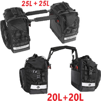 Rhinowalk 2Pcs Motorcycle Saddle Bag Motor Bag 3D Cube Quick Release Motorbike Storage Bag Motor Cycling Luggage Bag