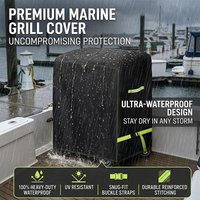 420D outdoor barbecue cover,marine barbecue stove protective cover,lightweight portable,dust cover,waterproof and sun BBQ cover