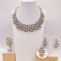 Italian High-Quality New Jewelry Set Silver Color Exquisite Fashion Lightweight Jewelry Accessories
