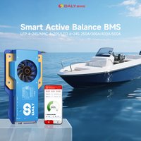 Daly BMS 4S 8S 12S 16S 12V 24V 48V Lifepo4 1A active balance BMS 250A 300A Lifepo4 Li-Ion Lto Batterie with WIFI