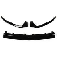 3PCs Gloss Black Front Bumper Lower Trims Replacement for Mercedes‑Benz C‑Class W205 C205 A205