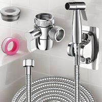 Stainless Steel Toilet Sprayer Set - Wall-Mounted Toilet Spray Kit with Shower Head and Hose