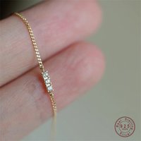 Sparkling CZ Bracelet 925 Sterling Silver Delicate Bracelet For Women Fine Jewelry Vacation Gift