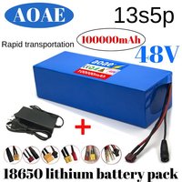 48V 100ah 13s5p Lithium Battery Pack 48v 100000mAh 250W-2000W Citycoco Motorized Scooter Batteries Built in 50A BMS