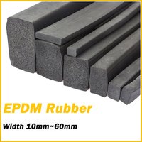 EPDM Foam Rubber Weather Seal Strip Thick 3/5/8/10/12/15/20/25/30/40/50mm Black Square Long EPDM Rubber For Cabinet Door Seal