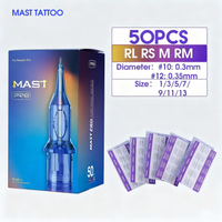 50pcs/Box Mast PRO Tattoo Cartridge Needles Mixed Size RL/RS/RM/M Disposable Safety for Tattoo Gun Permanent Makeup Needles image 4
