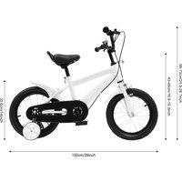 AliExpress NONE 14'' Children's Bicycle w/Auxiliary Wheel Beginner Kids Bike,43-49cm Seat Height Adjustable Kids Bike for children's recreation
