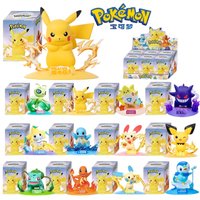 12 style Pok é mon Action Dolls Pikachu Blind Box Anime Models Desktop Decorations Pok é mon Toys Children's Birthday Gifts