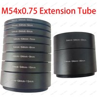 M54x0.75mm Focal Length Extension Tube 4/5/6/7/8/9/10/15/20/25/28/30mm Astronomical Telescope Photography T Extending Ring Metal