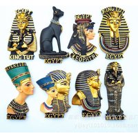 Ancient Egypt Magnetic Force Refrigerator Magnet 3d Resin Pharaoh Cleopatra Mummy Anubis Gift Museum Souvenir Decoration
