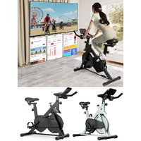 AliExpress Superun Exercise Bike Home Ergometer Exercise Bike with Adjustable Magnetic Resistance Indoor Bicycle LCD Display 100 kg Load Capacity