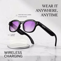 WAI 3 Bluetooth AI smart glasses with 13MP camera for recording sunglasses with real-time translation and wireless charging