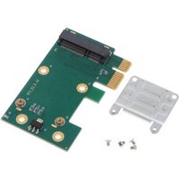 MINI PCIE to PCI-E Wireless Card PCI- for Express WIFI Network Adapter Green Edition Riser Card Iron Sheet Portable SQWF
