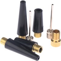 2set Ball Needle Nozzle Adapter Kit Inflatable Air Valve Ball Pump Needle For Football Basketball Soccer Bike Tire