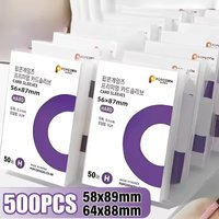 500-1 SZTUK HD Przezroczyste Koszulki Ochronne na Karty Idol Kpop Gry Karciane Poker Wodoodporne Ochraniacze na Karty Gry Planszowe Uchwyty na Zdjęcia