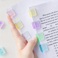 30 Mini Colorful Transparent Paper Clips - The Perfect Choice for Office And School Documents, Bookmarks, And Page Markers