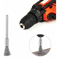 10Pcs Mini Stainless Steel Wire Wheels Brushes Polishing Tools with Handle and Pen Shape for Polishing Rotary Tools Metal Rust