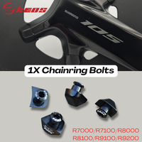KEOS Single Chainring Bolts Cover/crankset screw nuts for 105 R7000/7100 UT 8000/8100 DA 9100/9200 110BCD crank 7075AL Component