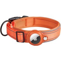 New AirTag Dog Collar, Adjustable GPS Tracking Collar with AirTag Holder, Anti-Lost Dog Neck Ring Compatible with Apple AirTag