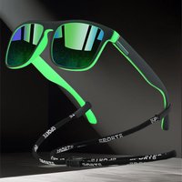 Outdoor Classic Square Frame Fashion Sunglasses Driving Glasses Men's And Women's Fishing Safety Goggles with Chain