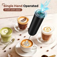 Hand-Held Electric Milk Foam Maker Coffee Mixer Kitchen Strong Egg Beater Mixer Battery AA Powered