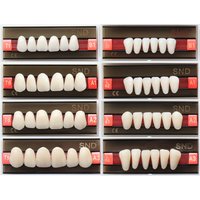B1 A1 A2 A3 Shade Two-Layer Dental Acrylic Synthetic Resin Teeth Whitening Denture Fake Oral Care False Upper Lower Tooth