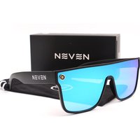 AliExpress HARMTTER NEW High quality luxury NEVEN brand sunglasses square Conjoined lens outdoors Cycling Women men Gradient lens sun glasses UV400