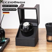 CCZIDONGH Automatic Watch Winder With Quiet Japanese Motor USB Cable Powered,Leather Exterior And Soft Flexible Pillow